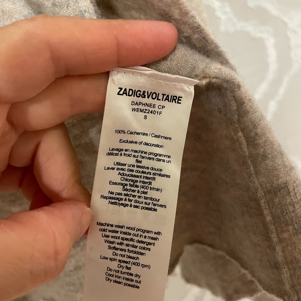 Zadig & Voltaire fine cashmere cardigan